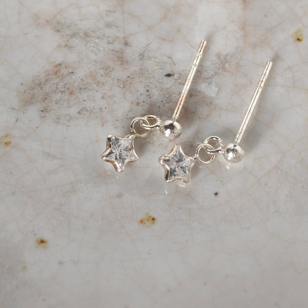 Silver Star Dangle - Sterling Silver 925