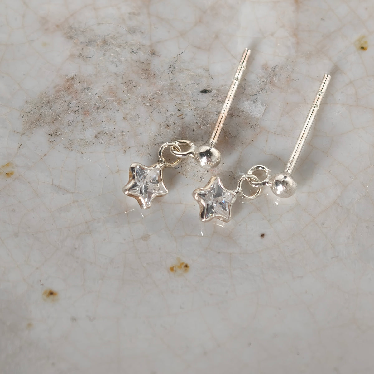 Silver Star Dangle - Sterling Silver 925