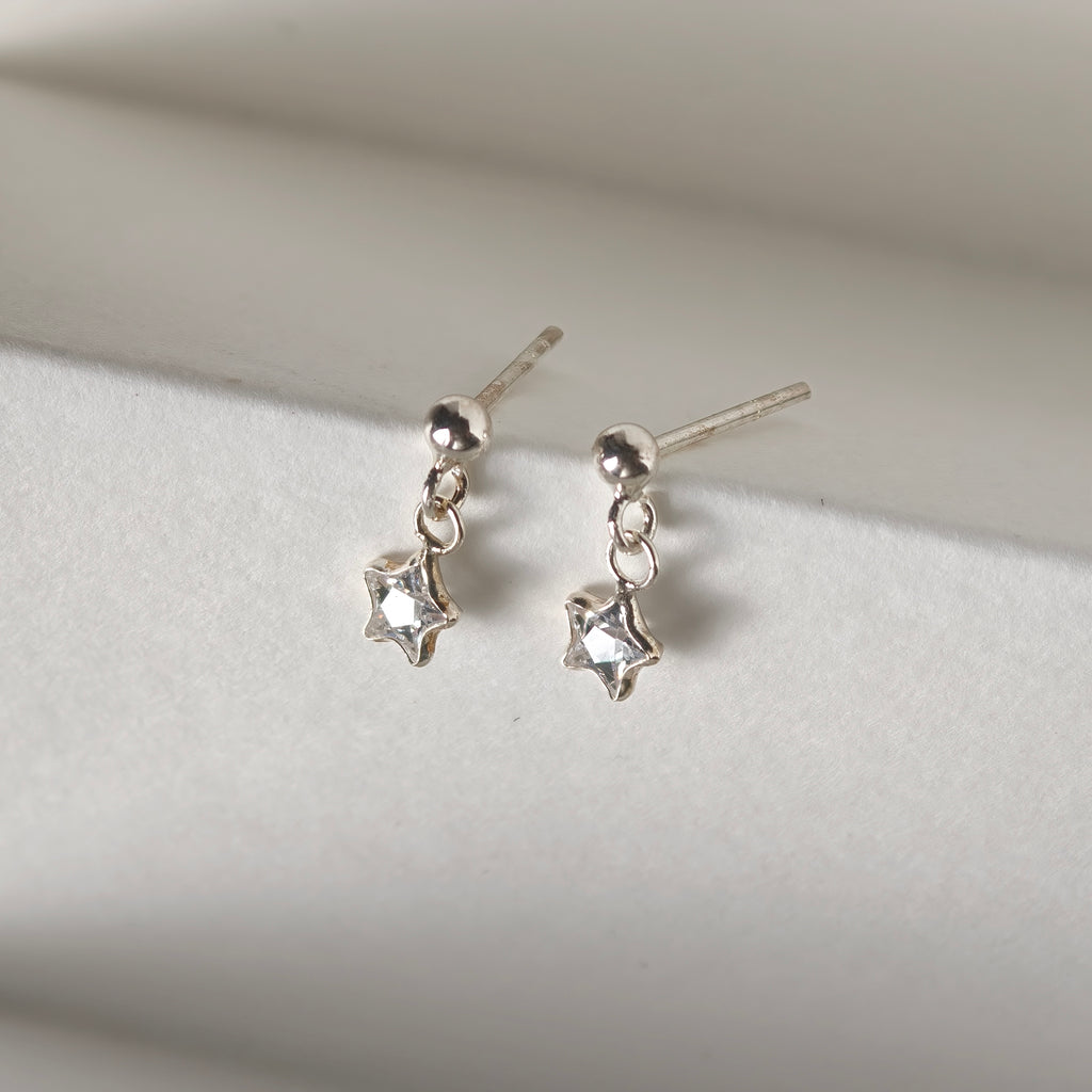Silver Star Dangle - Sterling Silver 925