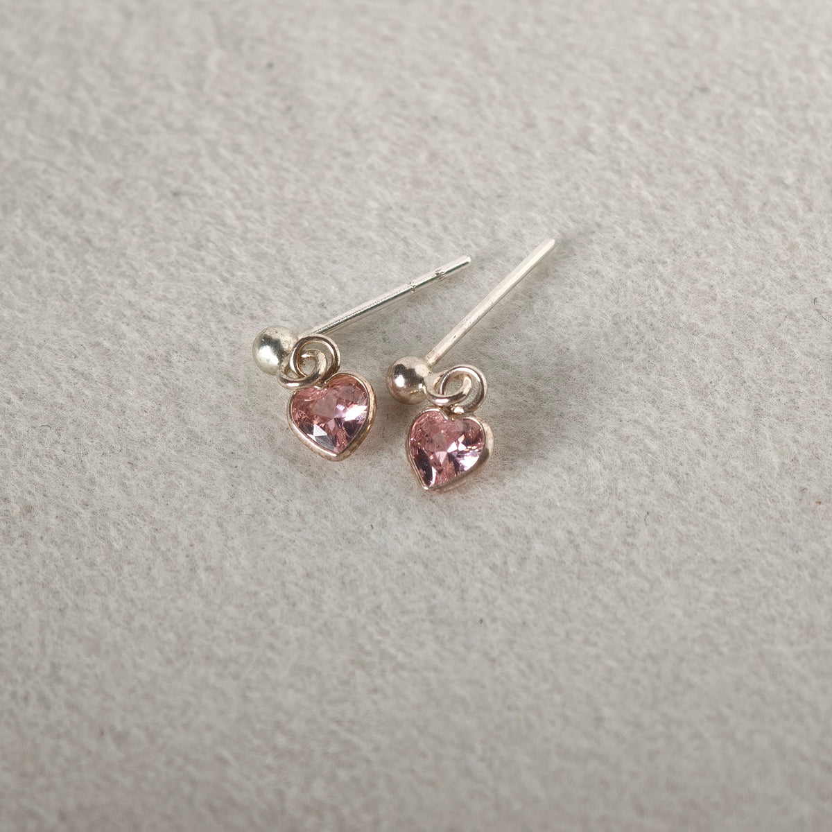 Blush Heart Dangle - Sterling Silver 925