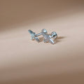 Airplane Flat Back Labret - Surgical Stainless Steel 316L