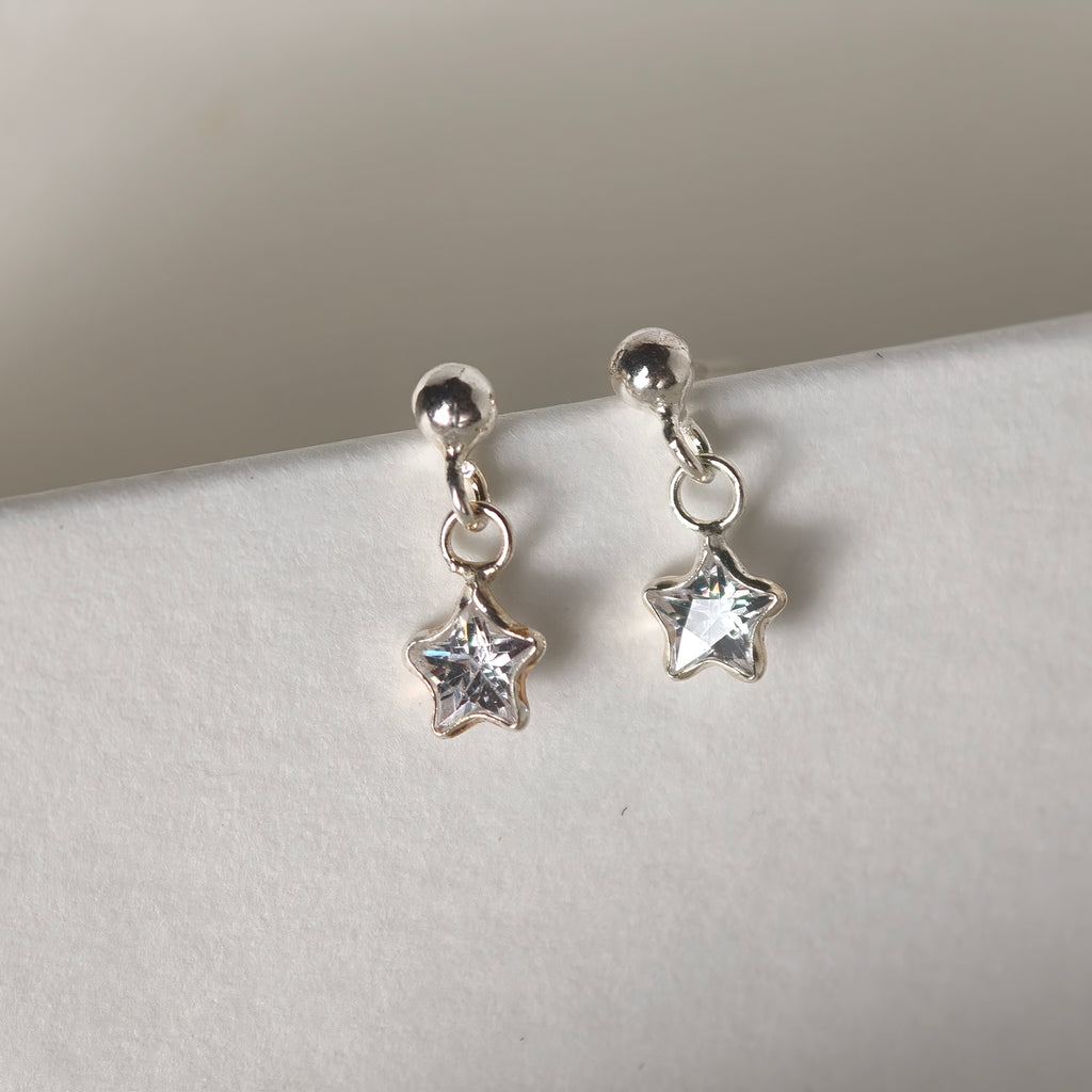 Silver Star Dangle - Sterling Silver 925