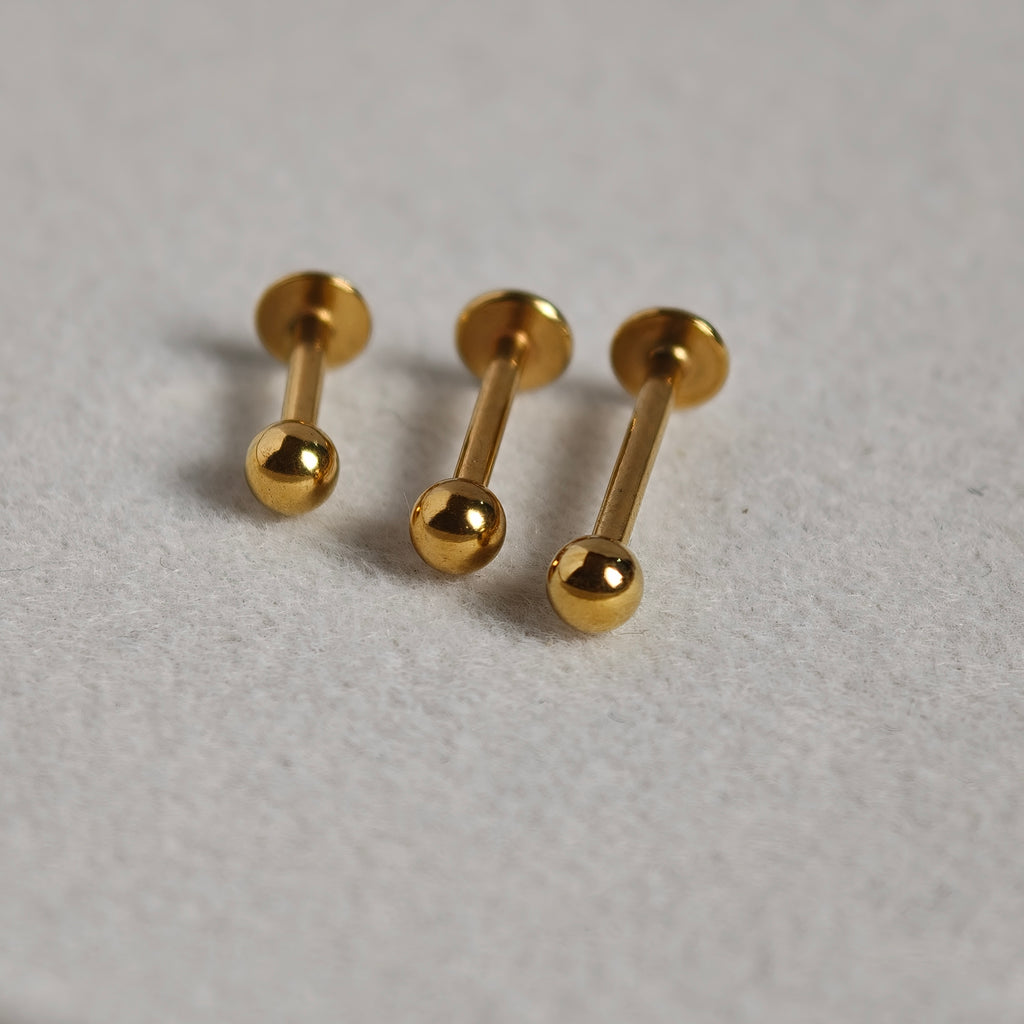Basic Flat Back Labret - Surgical Stainless Steel 316L