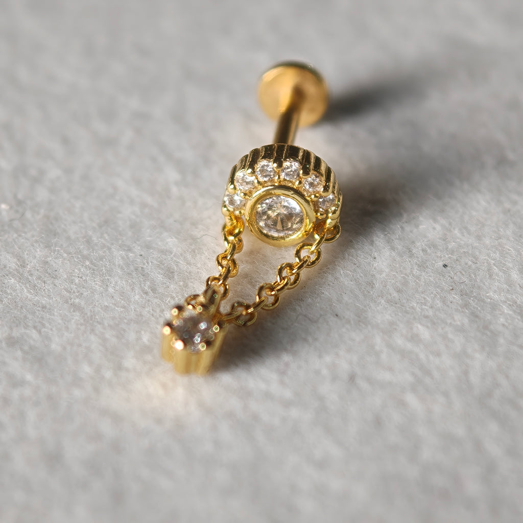 Sunburst Chain Hidden Helix - Surgical Stainless Steel 316L