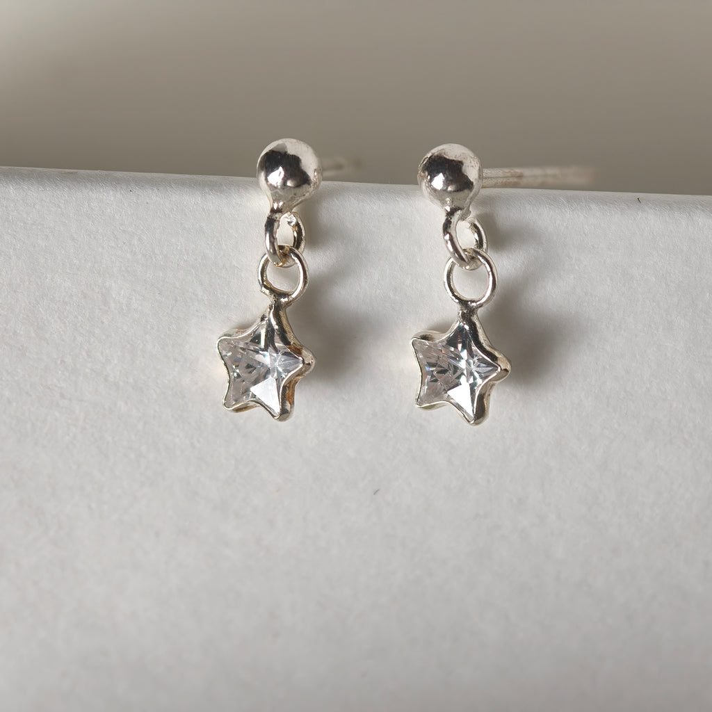 Silver Star Dangle - Sterling Silver 925