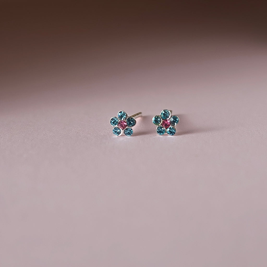 Blossom Teal - Sterling Silver 925