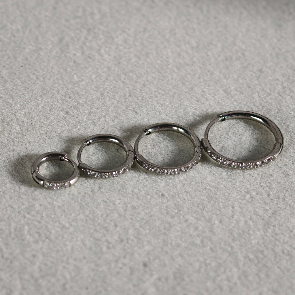 Hoop Clicker CZ - Surgical Stainless Steel 316L